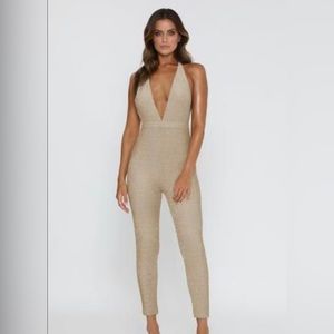 Meshki jumpsuit gold